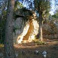 A split rock in Begin Park