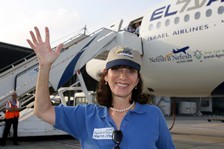 Harriet Mark arrives at Ben...