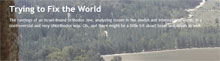 Trying to Fix the World