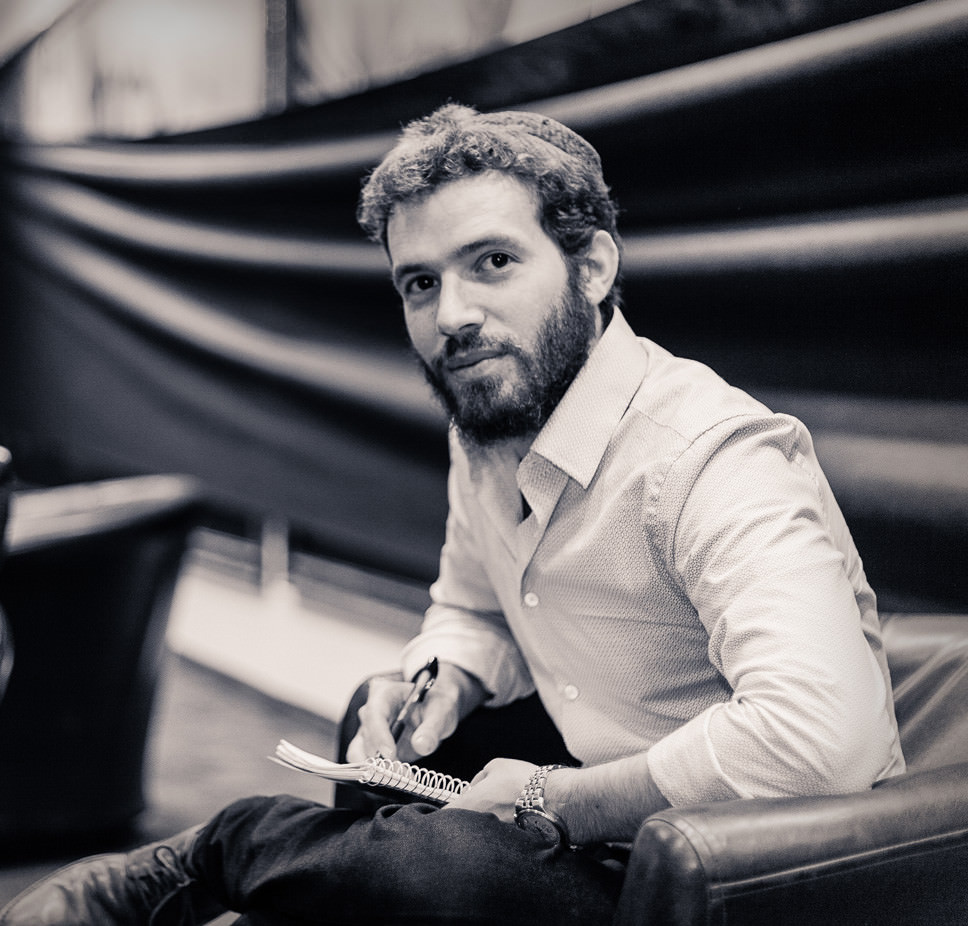 Lazer at a business conference