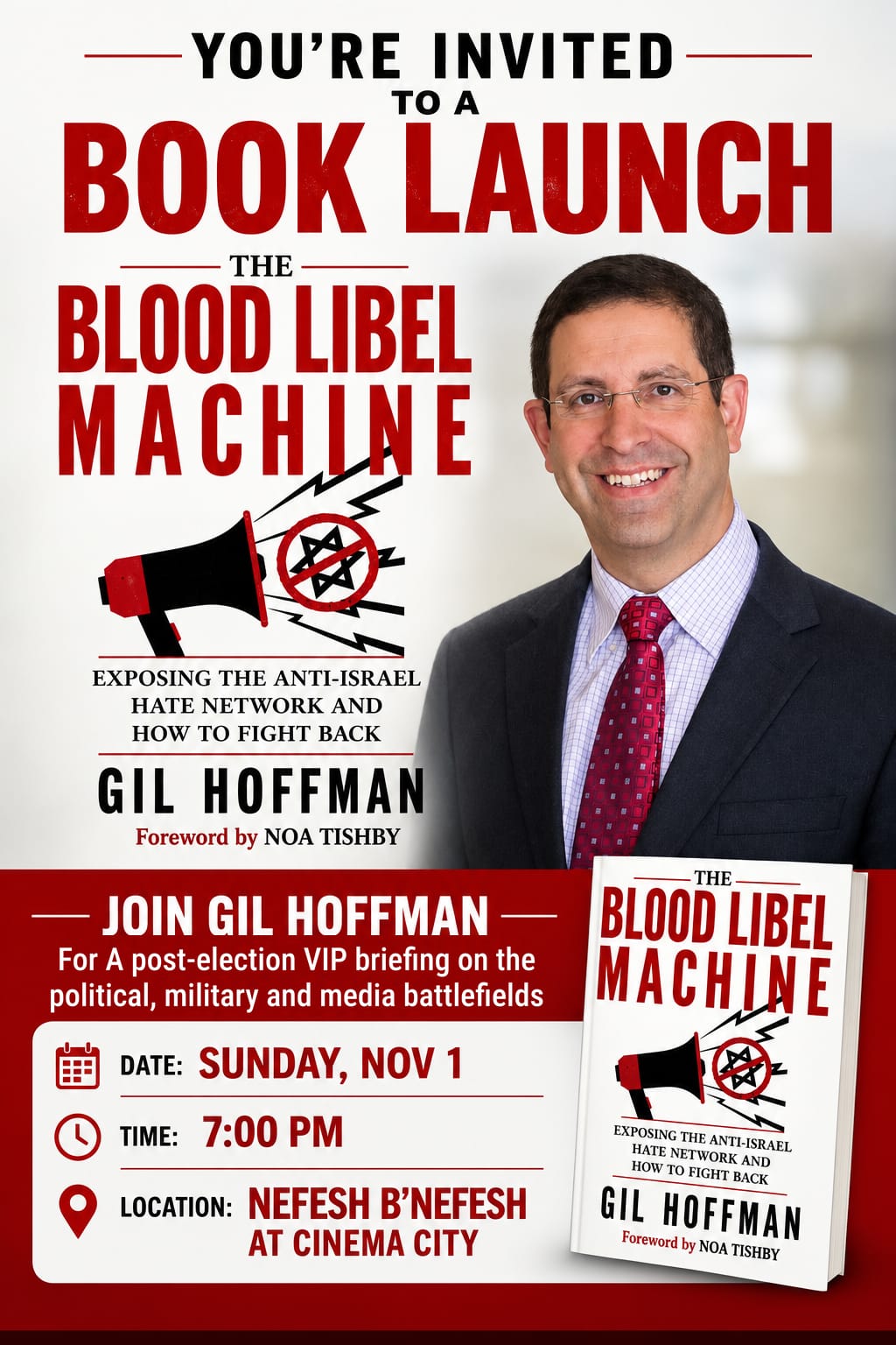 Book Launch: The Blood Libel Machine with Gil Hoffman